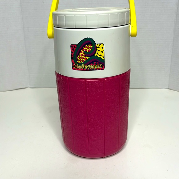 Coleman | 90’s Pink Retro Design Water Mug | Travel Carry Bottle | Handled Cup - Picture 3 of 11
